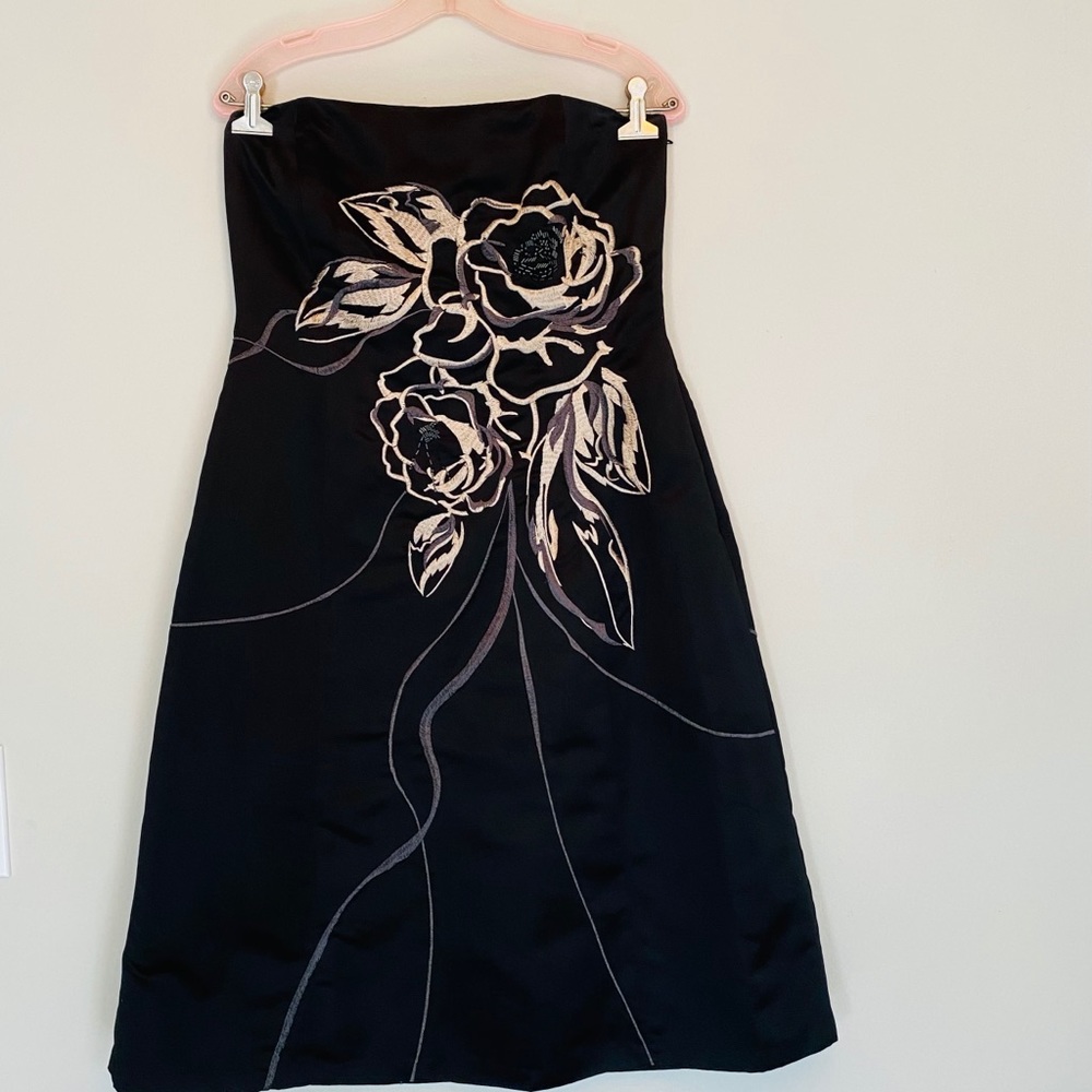 Black cocktail dress/fit and flare style